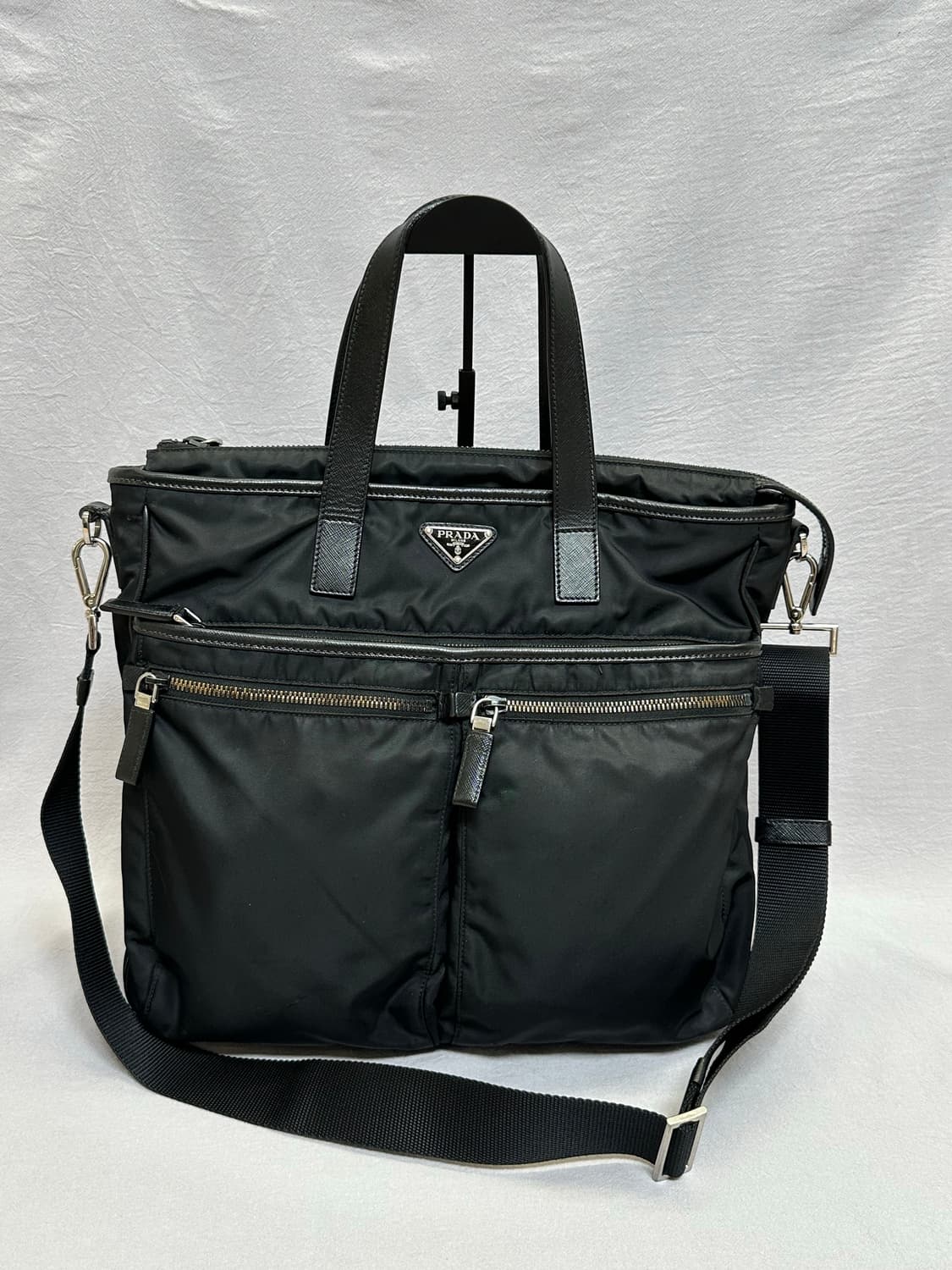 프라다 리나일론 사피아노 가죽 토트백 2vg860 상품이미지1