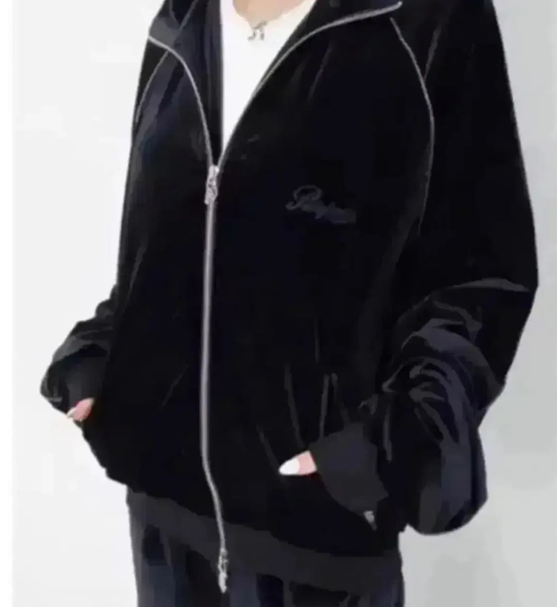 쿨거시택포 페일제이드 오버핏 벨벳 트레이닝 자켓 집업 당일배송 상품이미지1