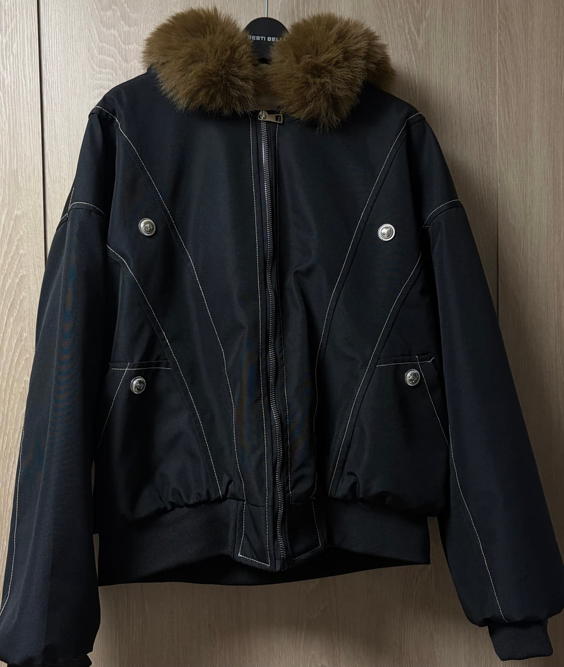 후드 퍼 블랙 항공점퍼 파카 블랙 M 상품이미지2