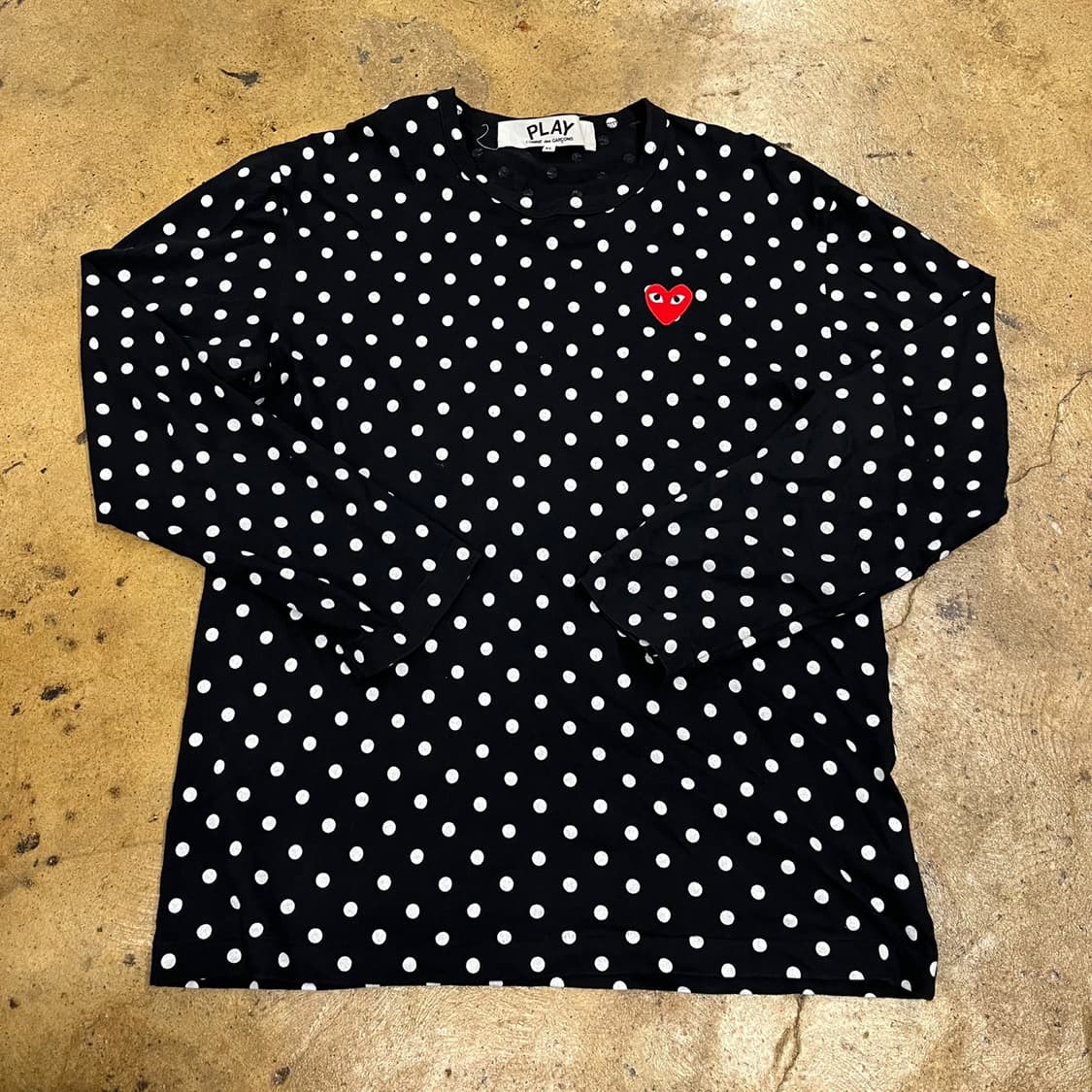 꼼데가르송 도트 롱슬리브  상품이미지2