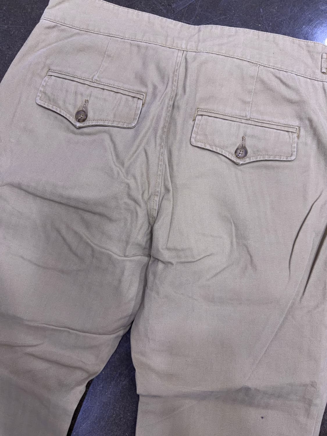 유니폼브릿지 클래식 헤링본 구르카 팬츠 베이지 M 상품이미지7