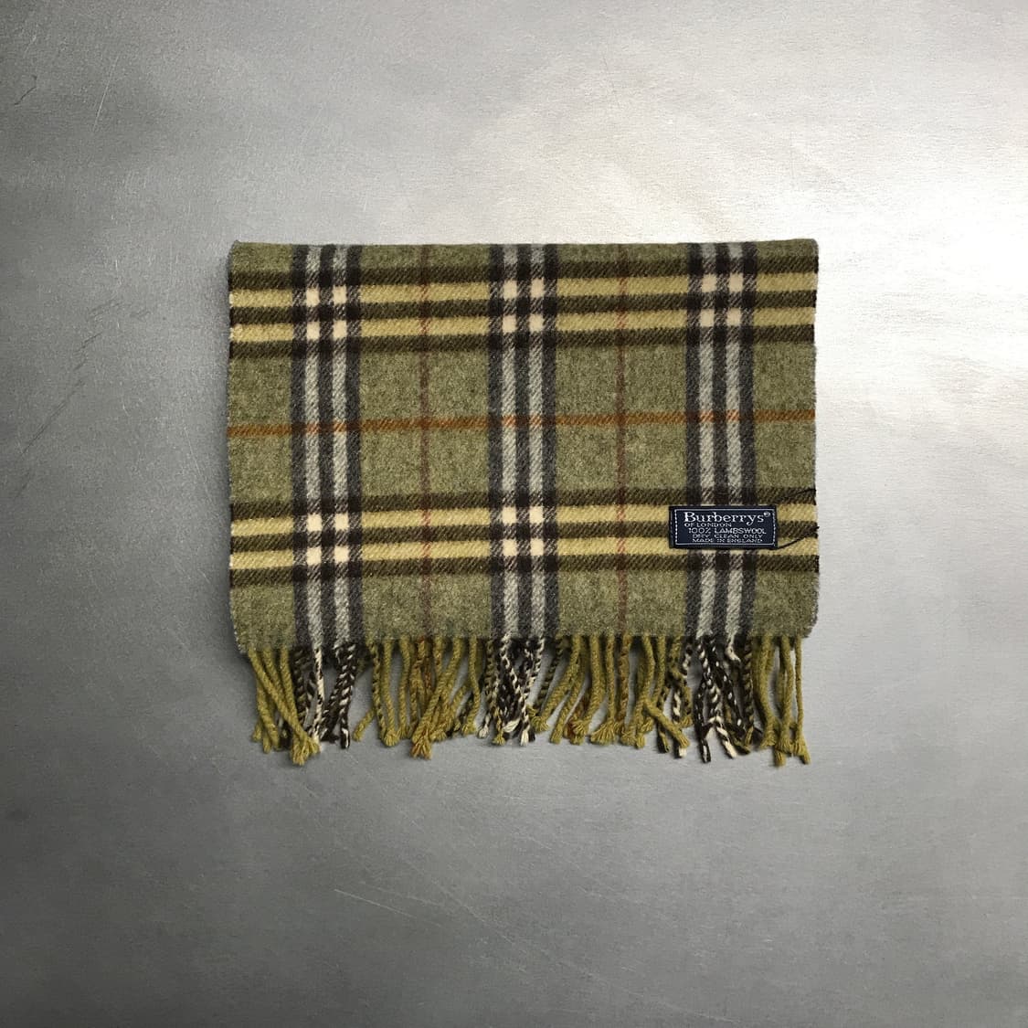 버버리 정품 램스울 머플러 카키  상품이미지2