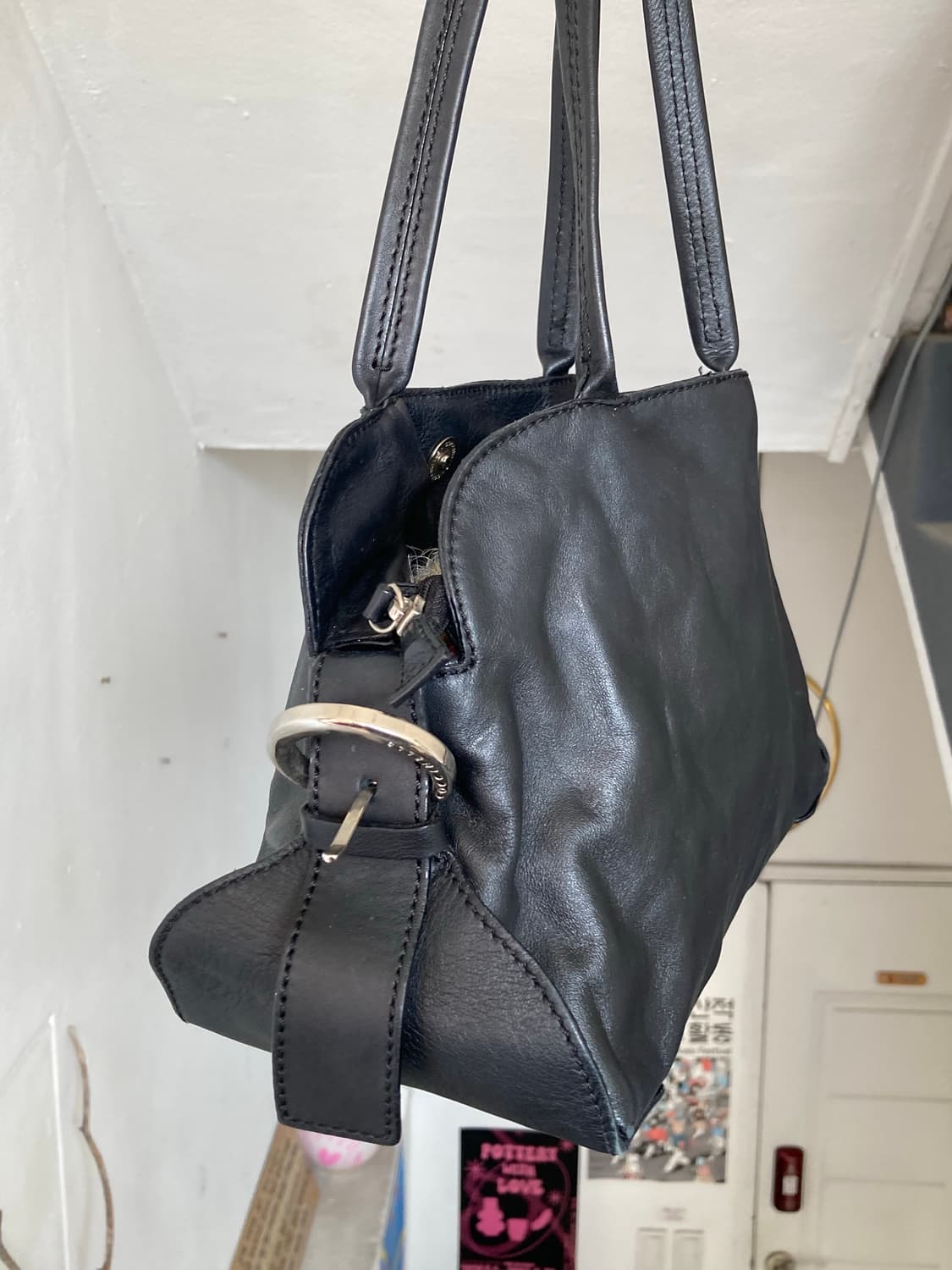 빈티지 블랙 숄더백 상품이미지3