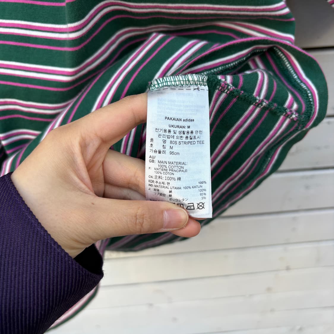Adidas 아디다스 스트라이프 반팔 티셔츠 상품이미지5