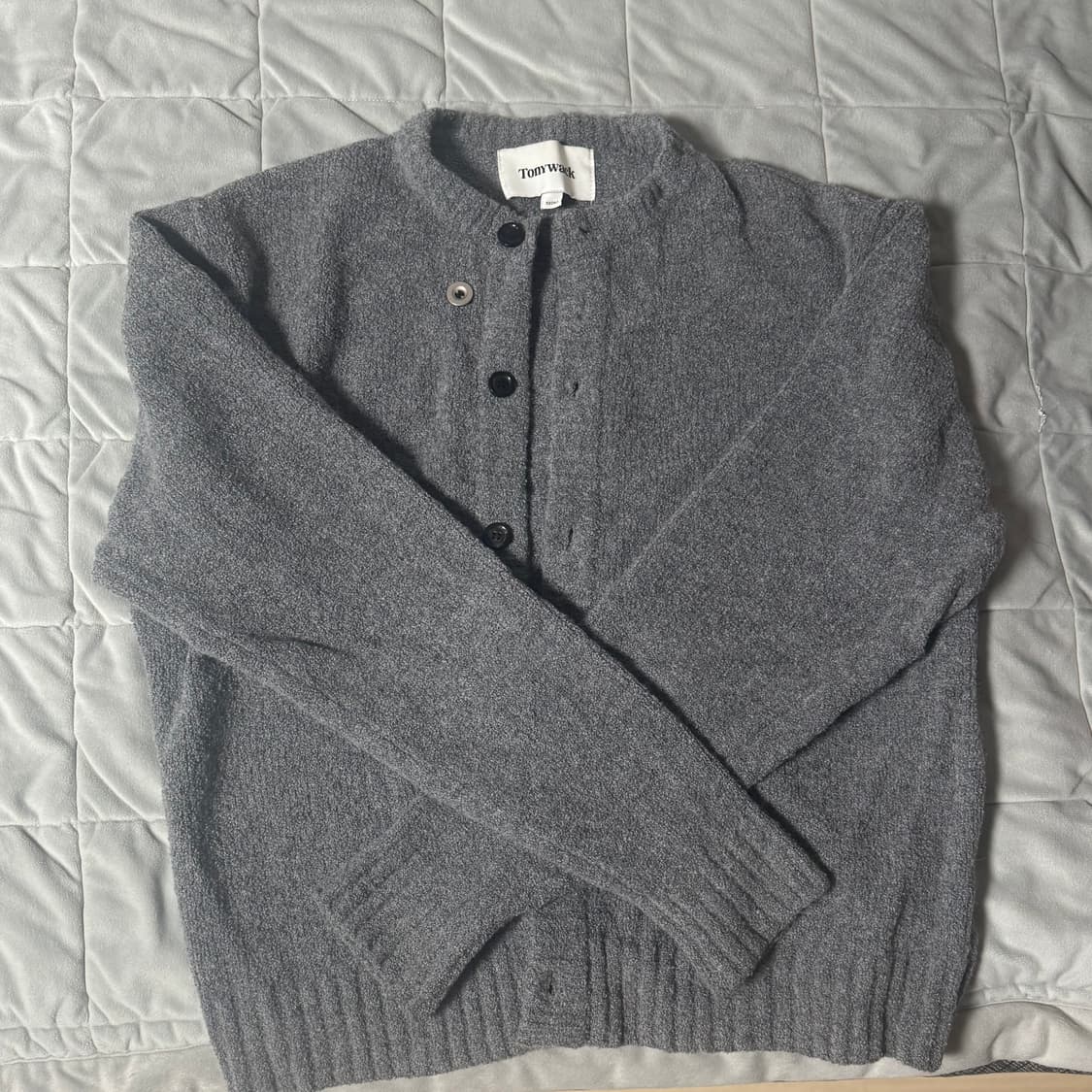 [XL] 토니웩 알파카 가디건 멜란지그레이 상품이미지1