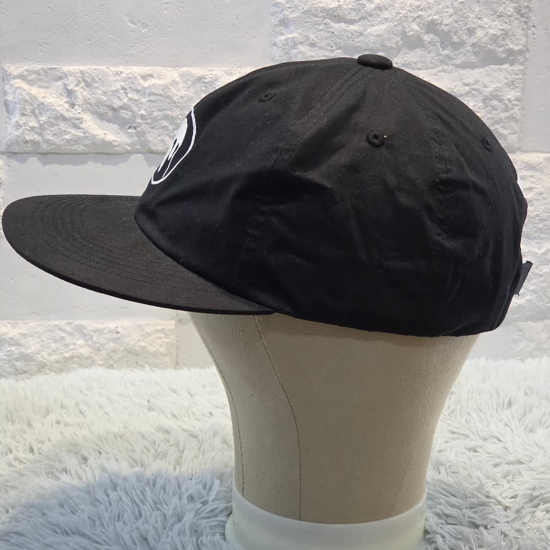 L8-3:프랙(PRAC) 헬멧 로고 스트랩 캡 블랙 56-60cm 상품이미지4