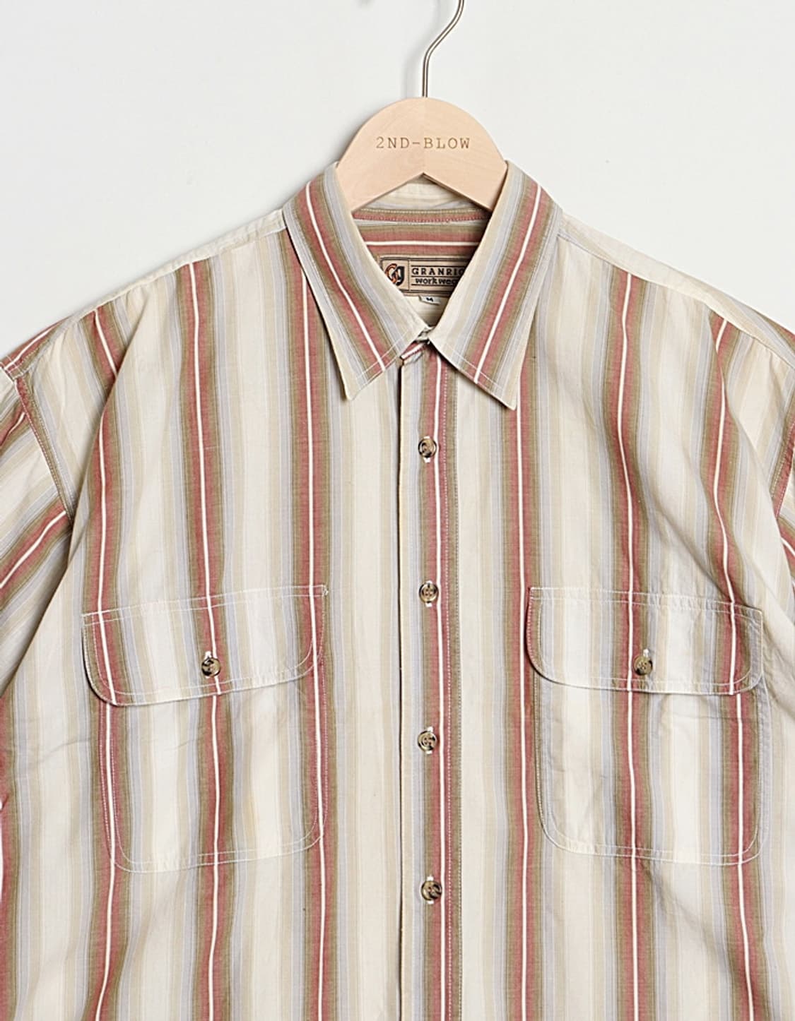 GRANRIO Stripe Work Shirts 상품이미지2