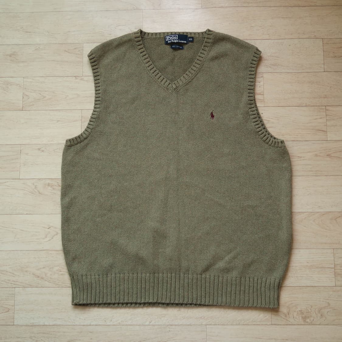 폴로 랄프로렌 올리브 니트 베스트 상품이미지1