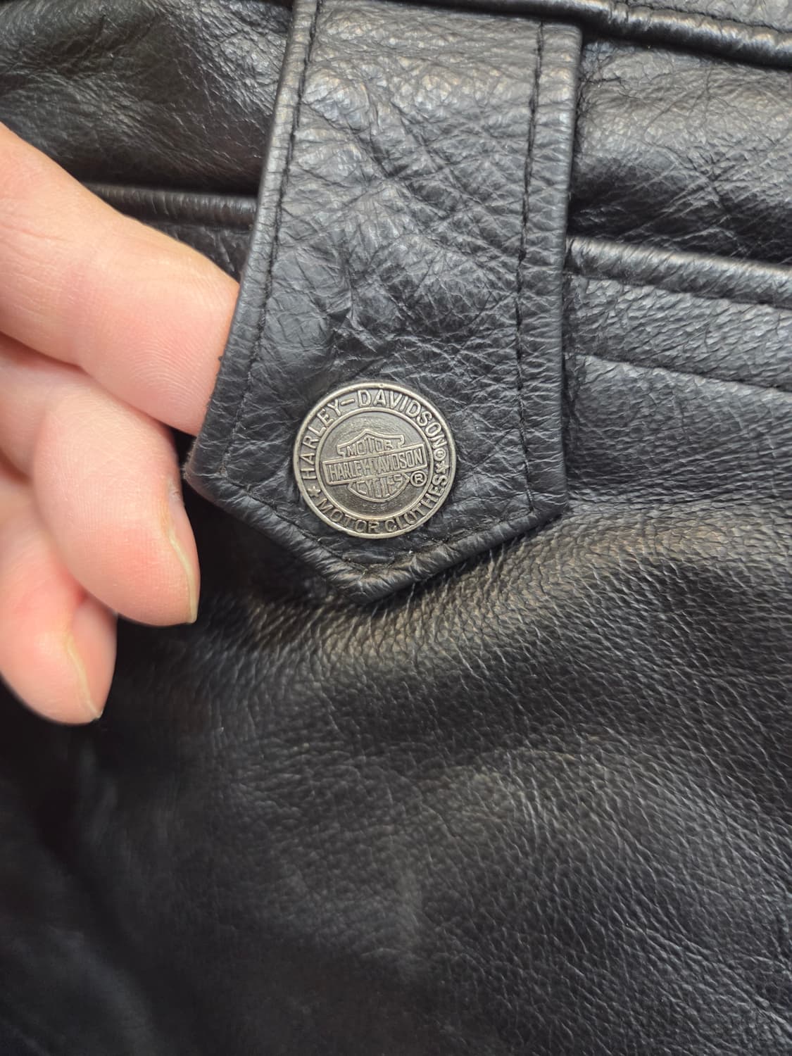 할리데이비슨 바이커 가죽 팬츠 대략 38 상품이미지3