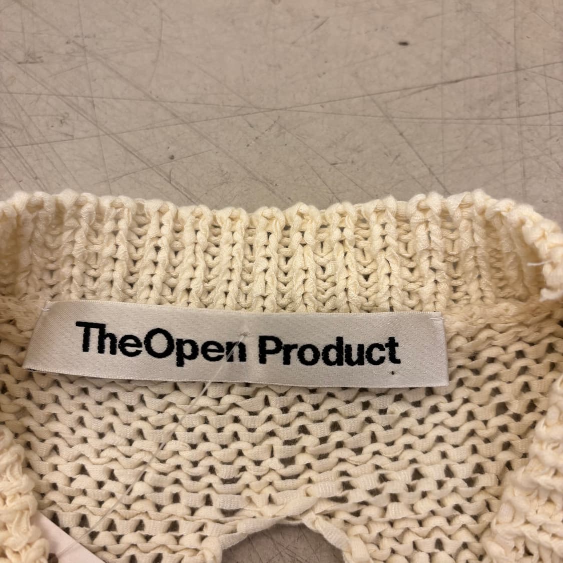 더 오픈 프로덕트 커팅 패턴 니트 상품이미지3