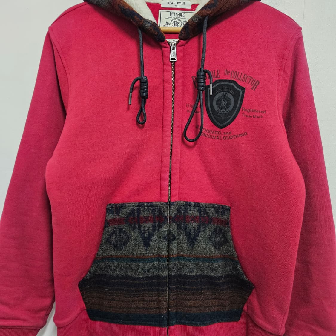 100) 빈폴x울리치 나바호 양털 후드집업 상품이미지3