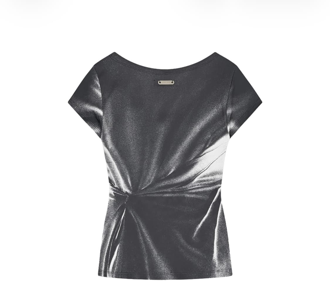 나체 우먼 펄 네클리스 프린티드 티셔츠 상품이미지2