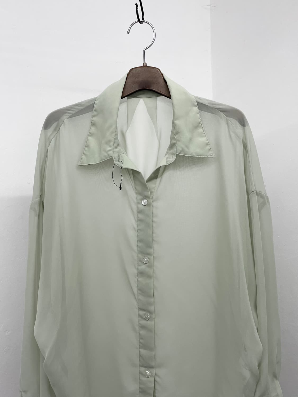 페어리 민트 시어 블라우스 상품이미지5