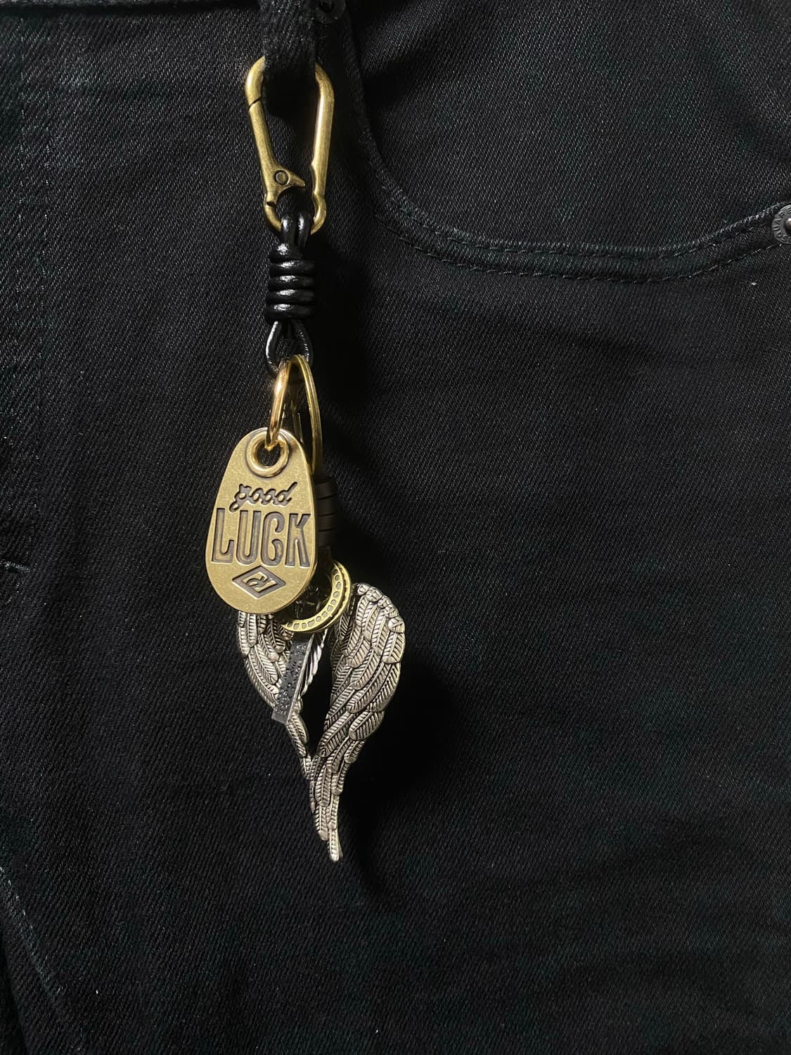 빈티지 브라스 윙 키링 상품이미지3