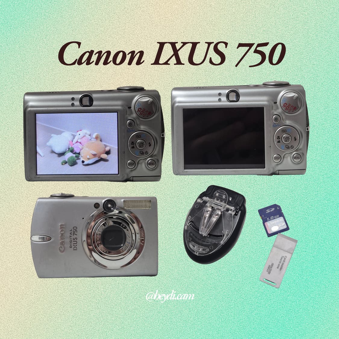 (아일릿 원희) 캐논 ixus750 IXY700 실버 상품이미지2