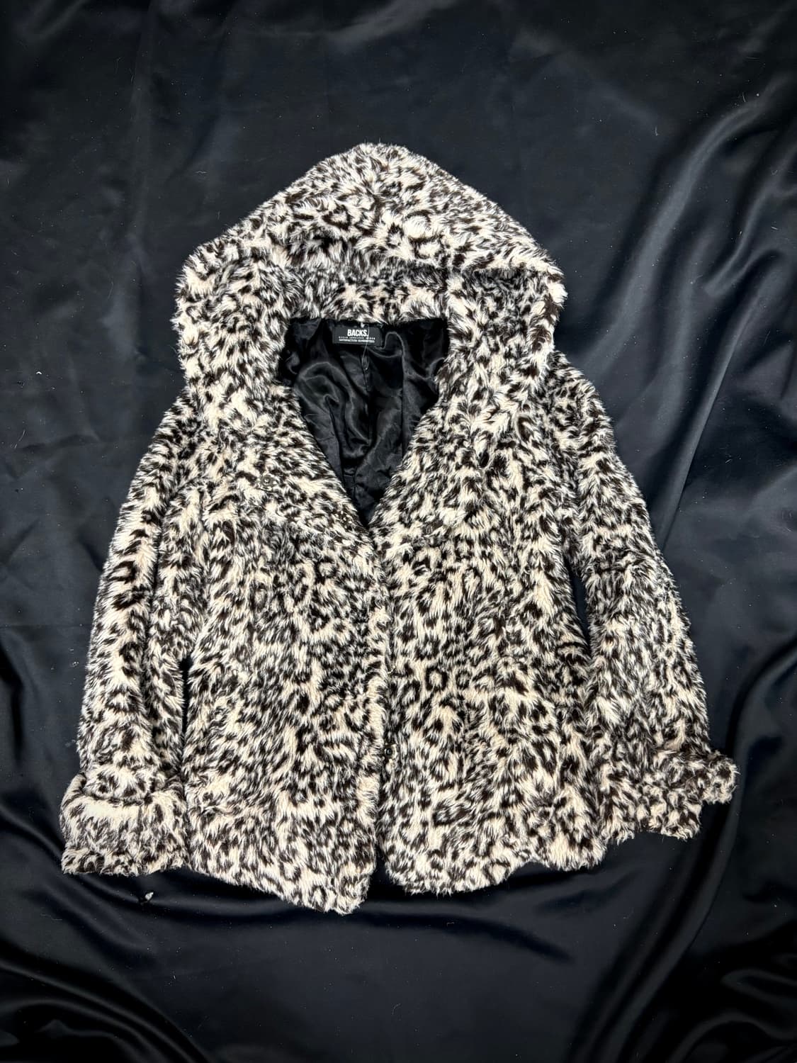 [BACKS] Leopard Fur Hoodie Jacket 상품이미지3