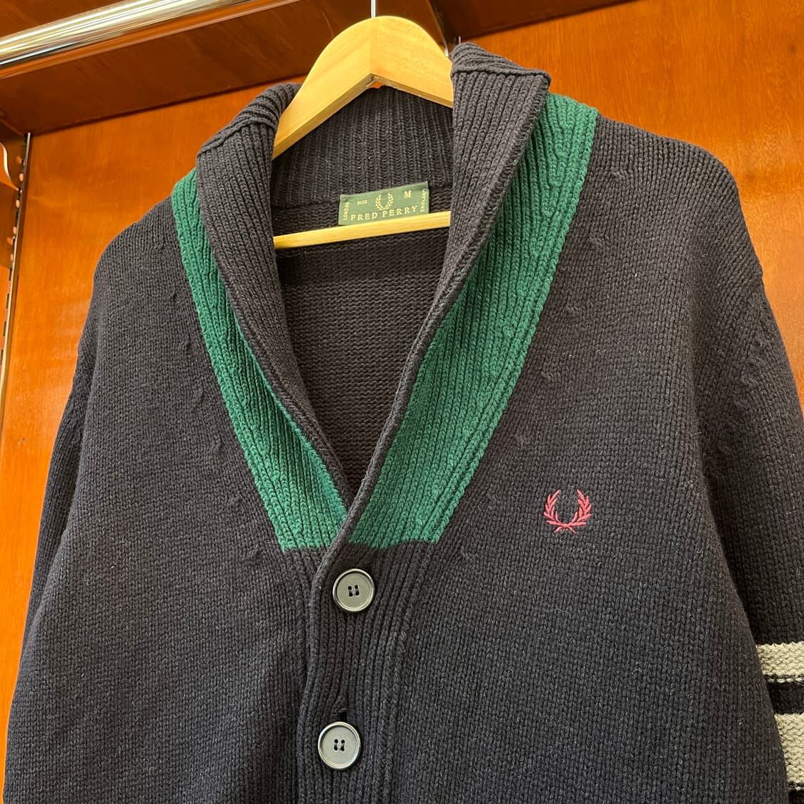 80-90‘s 프레드페리 숄카라 가디건 [ 100 ] 상품이미지3