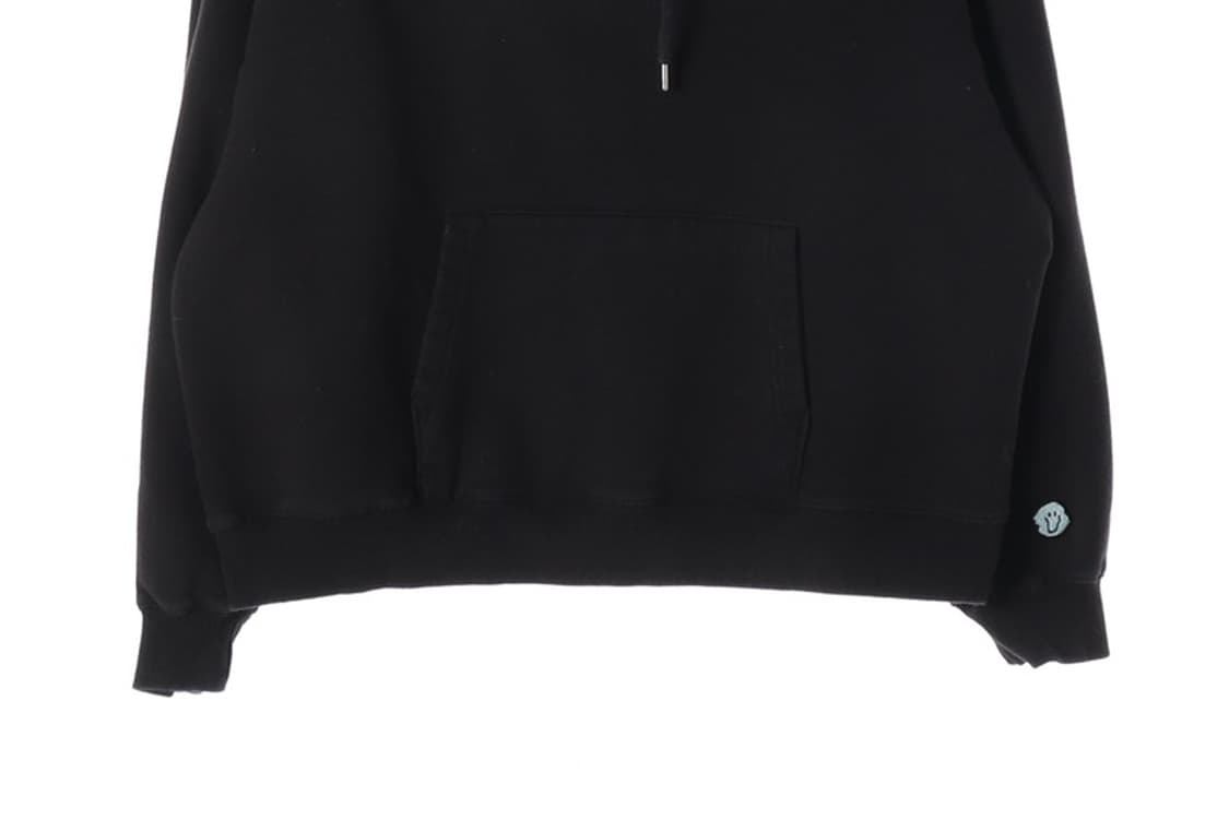 나이스고스트클럽 블랙 로고 후드티 S 상품이미지4