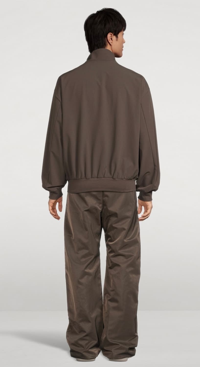 피어오브갓 에센셜 나일론 트렉 봄버 쟈켓 브라운 상품이미지3