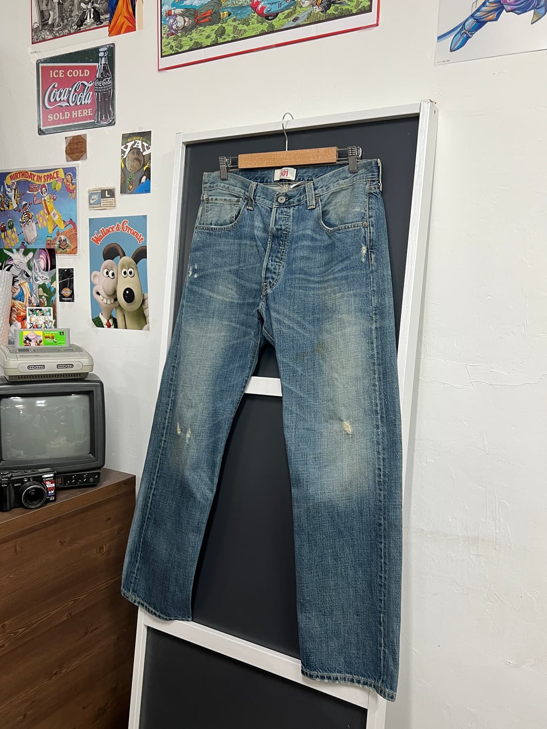 00s Levis 리바이스 501 버튼플라이 스트레이트 데님 팬츠 상품이미지10