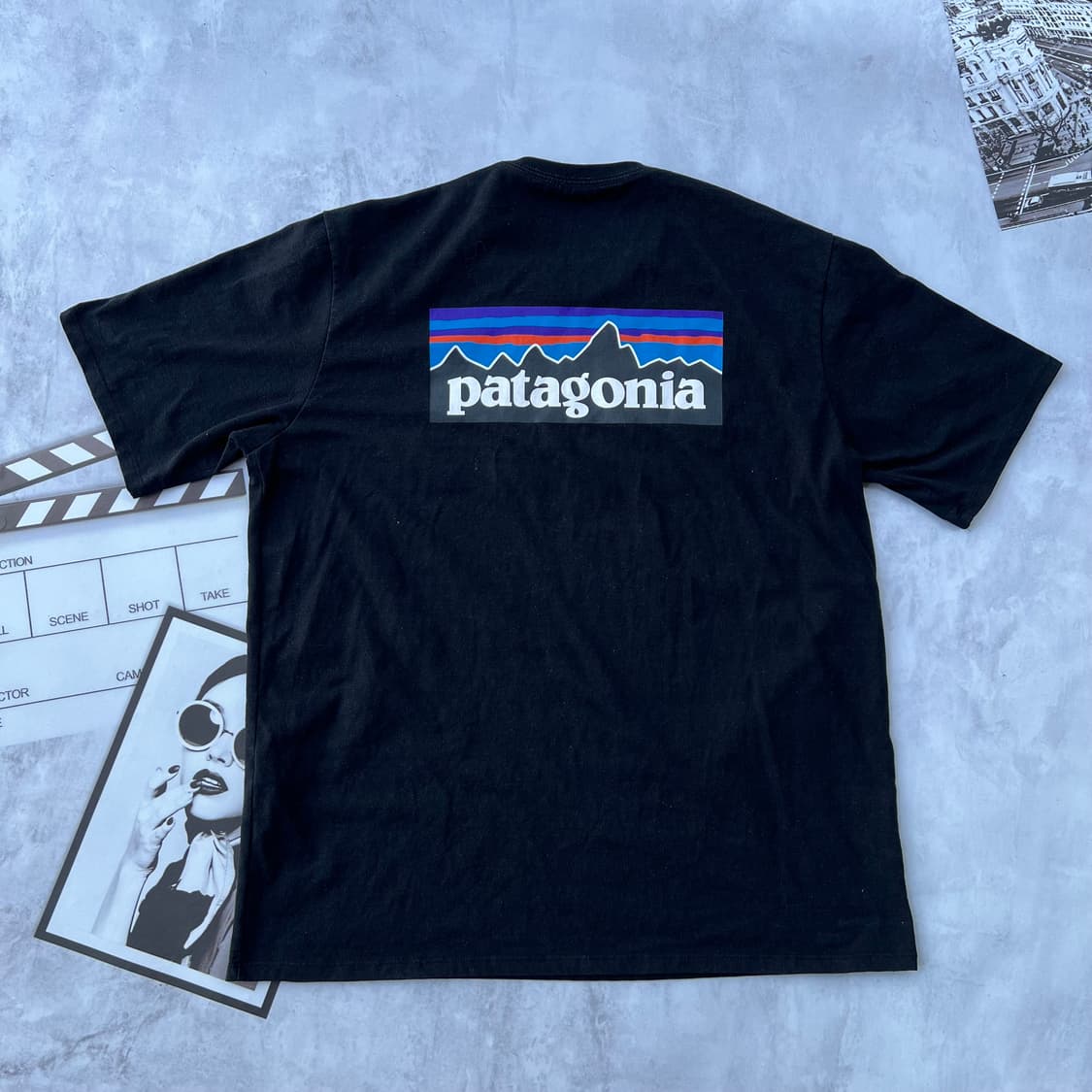 파타고니아 블랙 반팔 티셔츠  상품이미지1