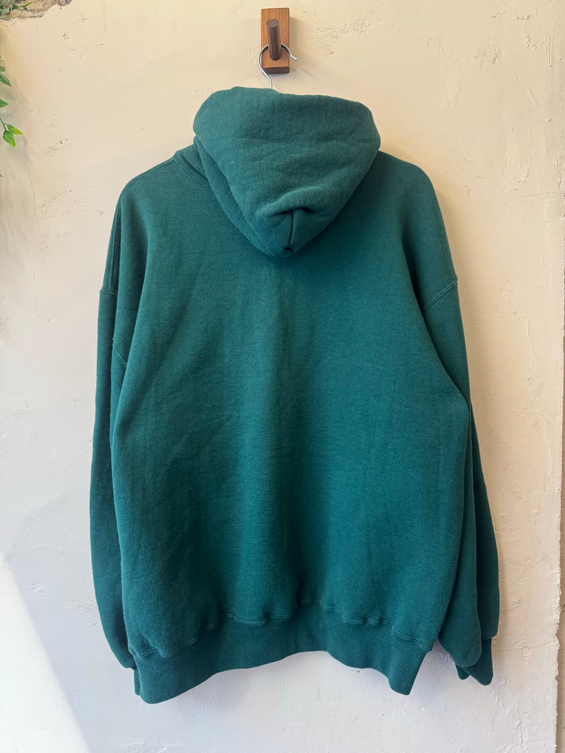 90s usa 러셀 플레인 스웻 후디 그린 xxl 상품이미지3