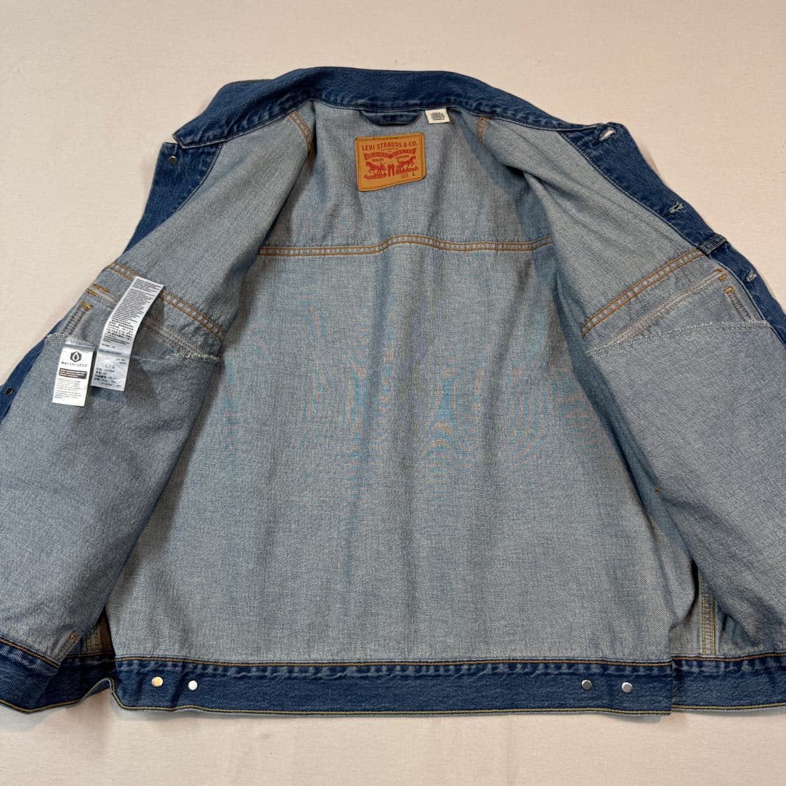 L) 리바이스 2세대 오버핏 데님 트러커 자켓 블루 상품이미지5