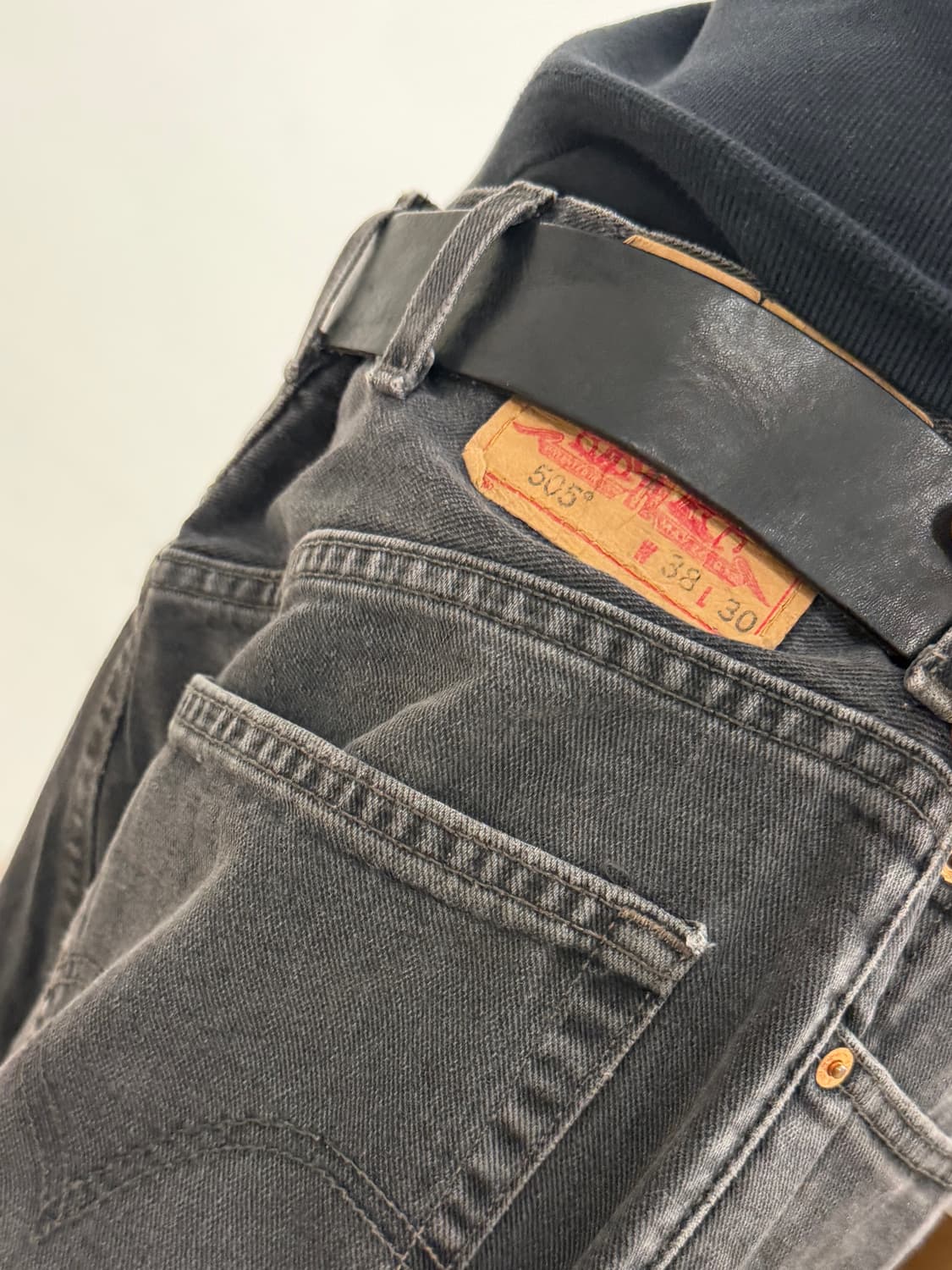 리바이스 505 레귤러 스트레이트 블랙 상품이미지5