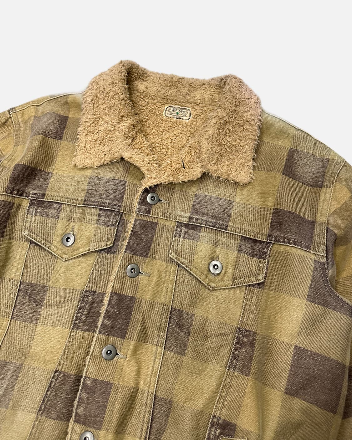 vintage check sherpa jacket 상품이미지3