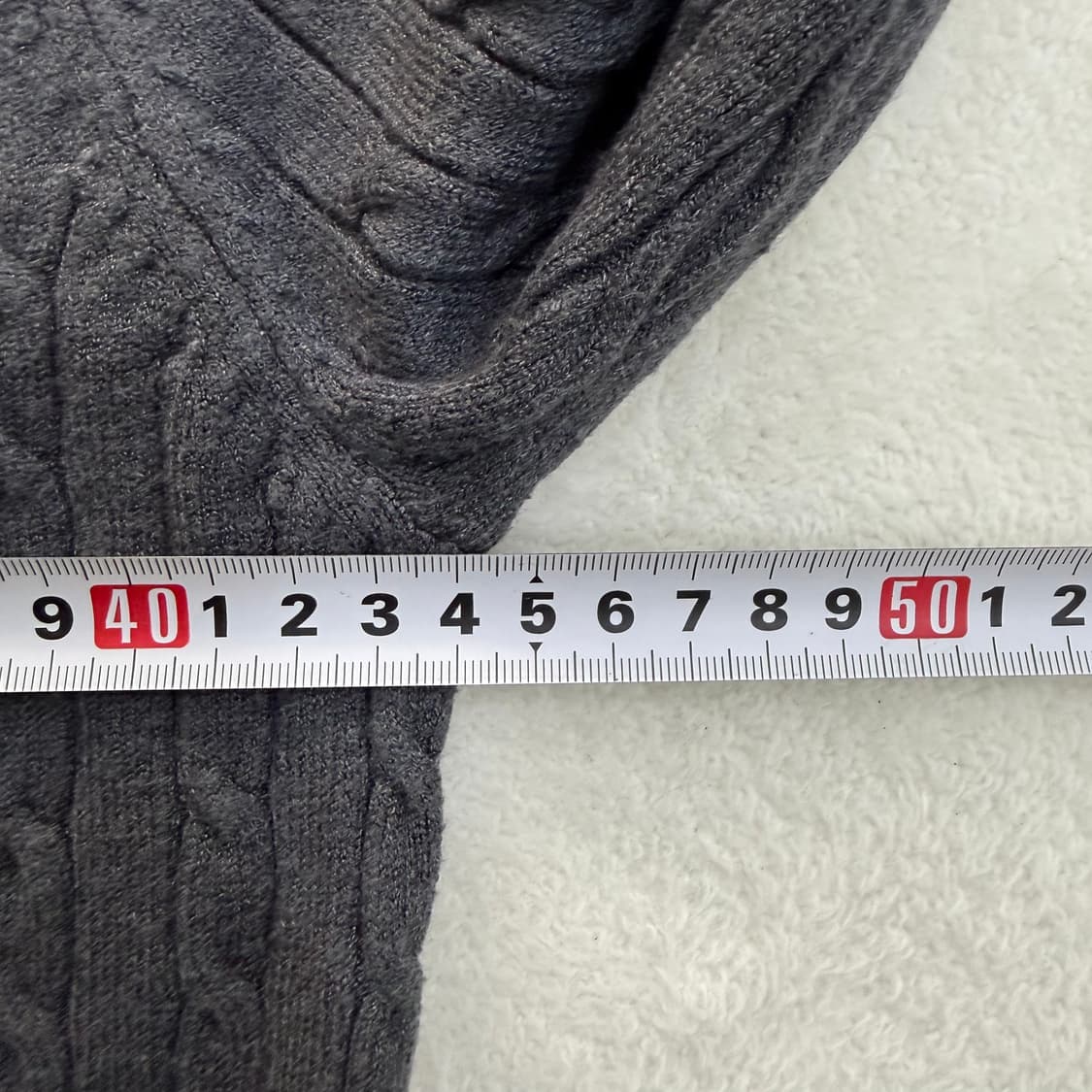 실측확인 D로고 케이블 니트 스웨터 0403T 상품이미지4