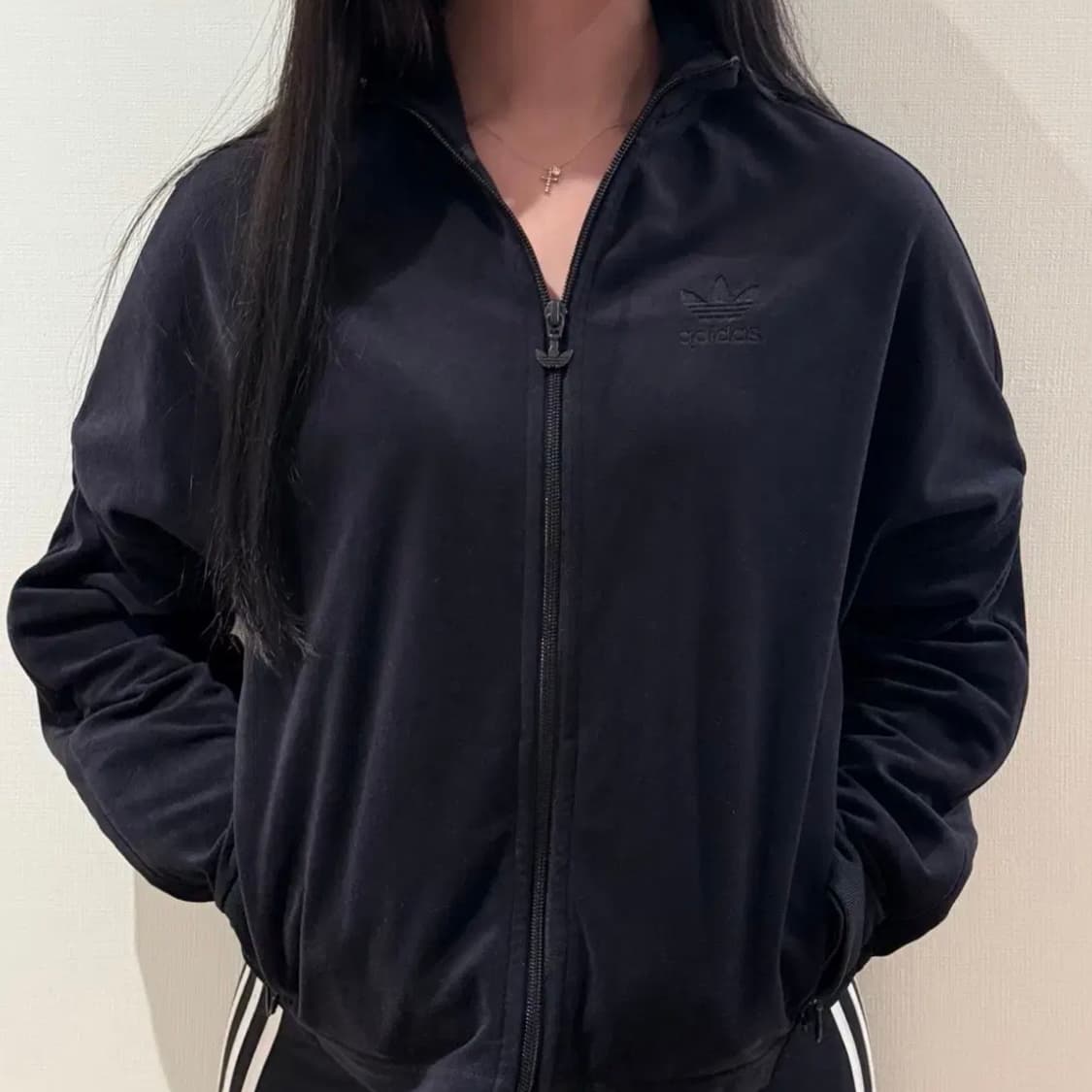 아디다스 벨벳 파이어버드 빅로고 져지 상품이미지1