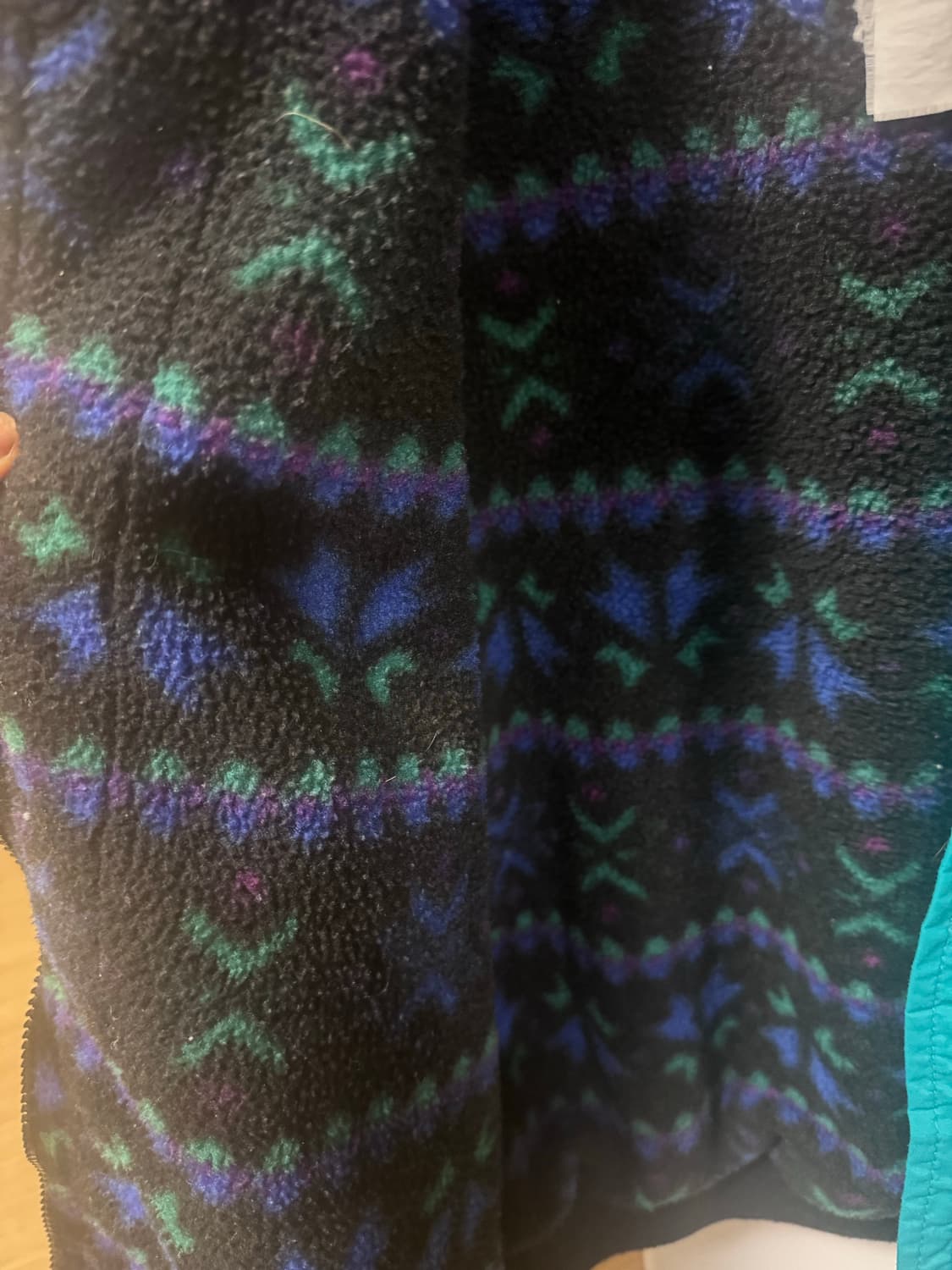 80s 엘엘빈 아즈텍 나일론 웜업 자켓 상품이미지3