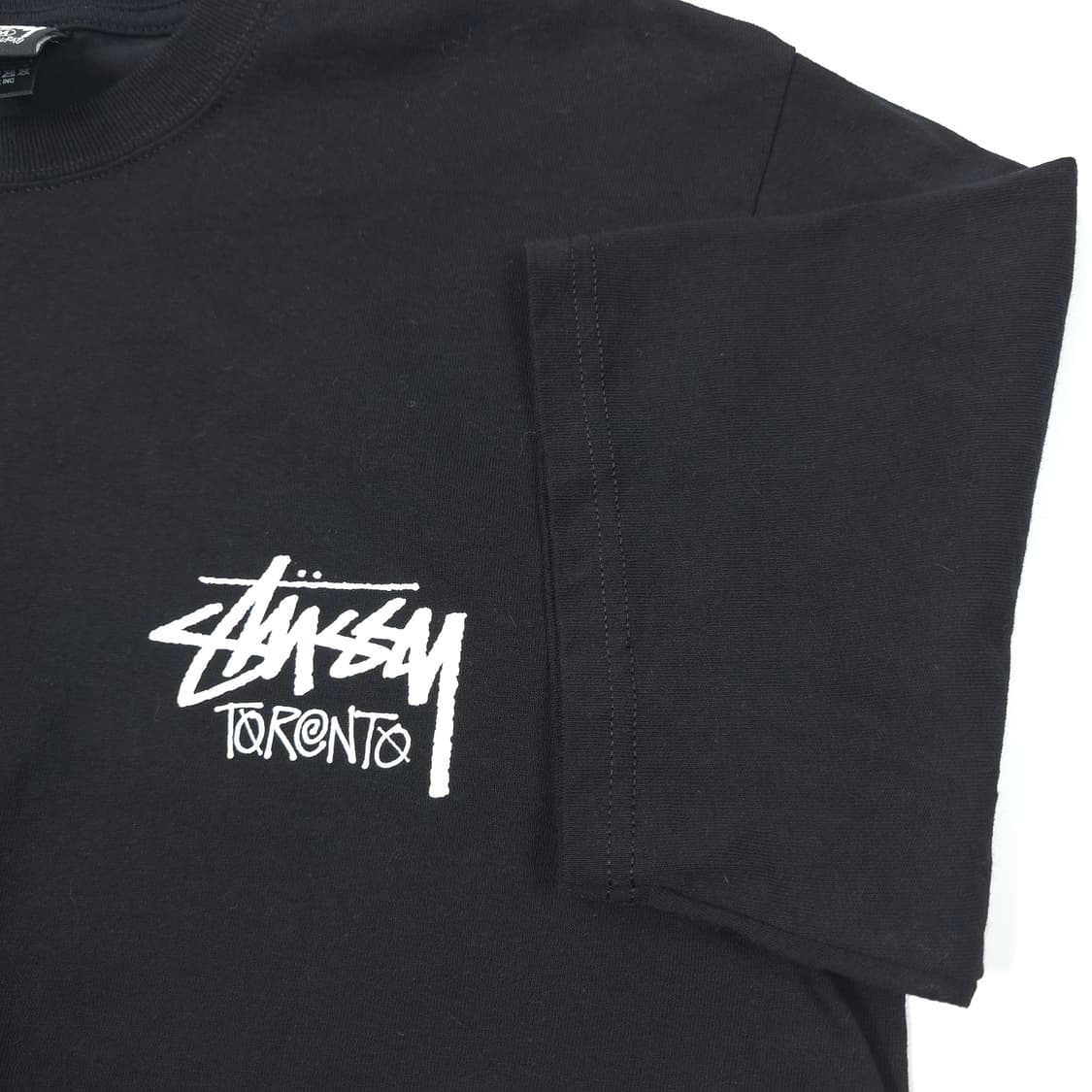 스투시 토론토 프린팅 코튼 티셔츠 블랙 (M) 상품이미지3