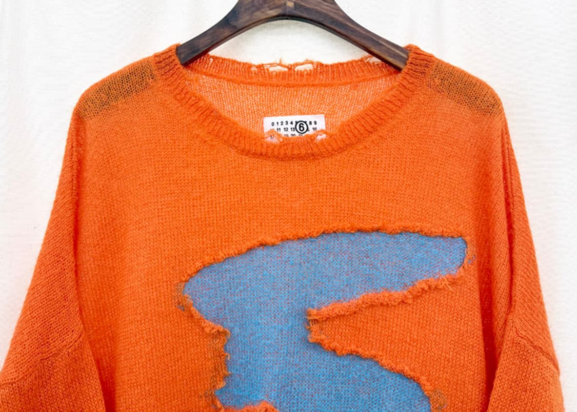 MM6 메종 마르지엘라 25SS 디스트로이드 모헤어 니트 상품이미지4