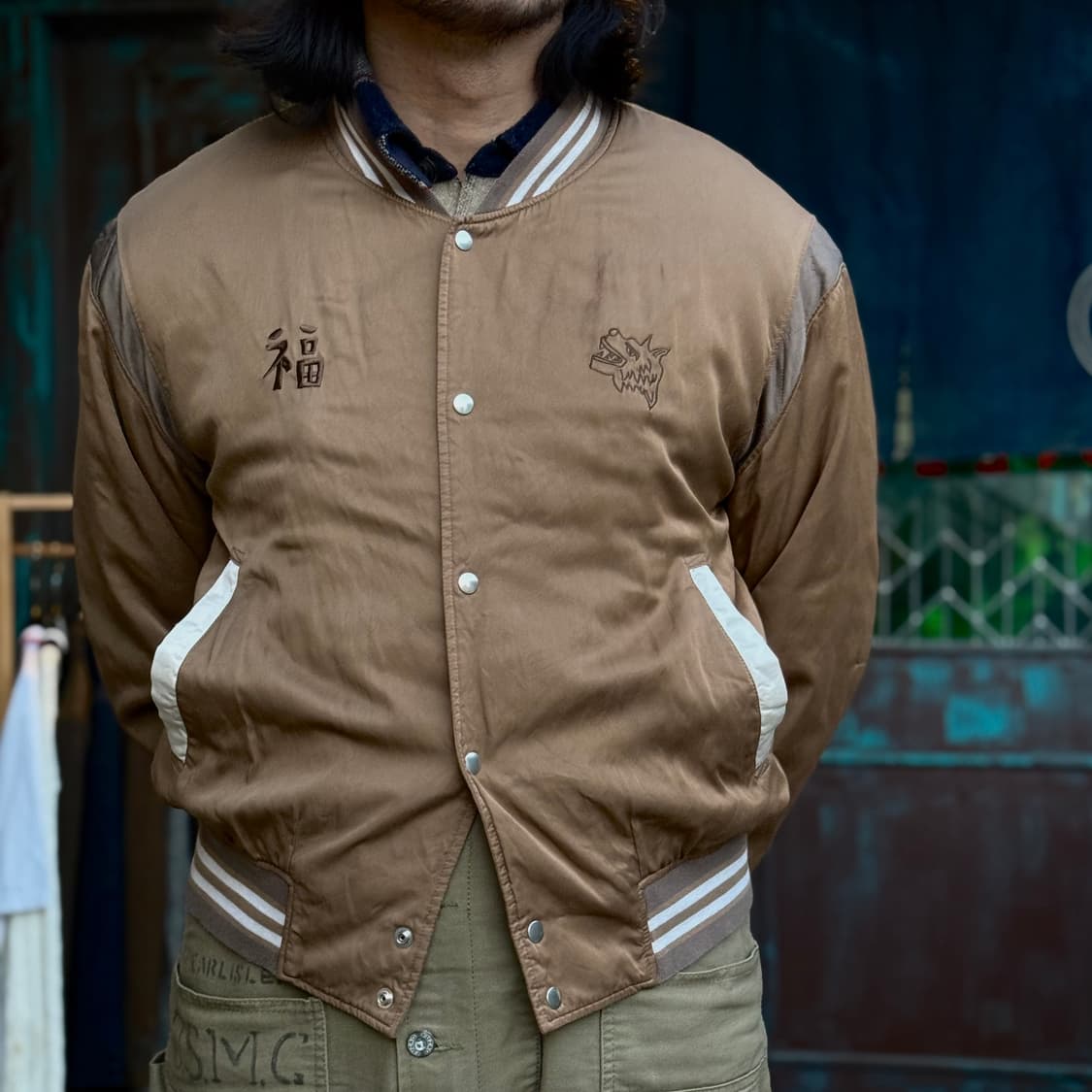 폴리테루 x 행크 레이온 바시티 베이지 3 상품이미지7