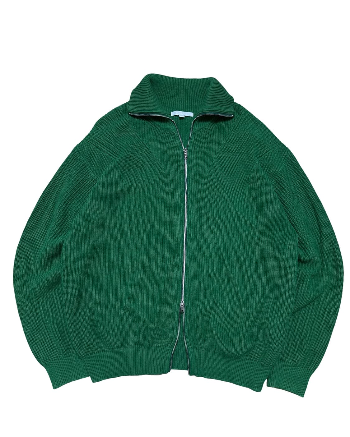 키뮤어 그린 투웨이 니트집업 상품이미지1