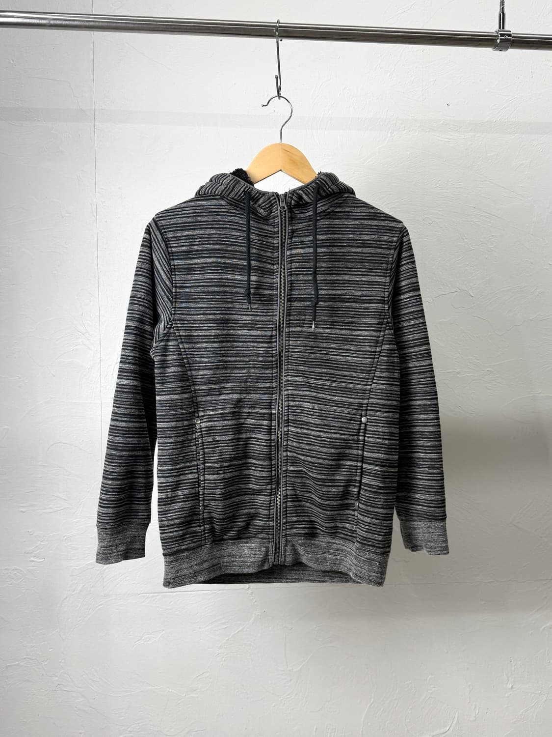 Steelo 스트라이프 후드 집업 상품이미지2