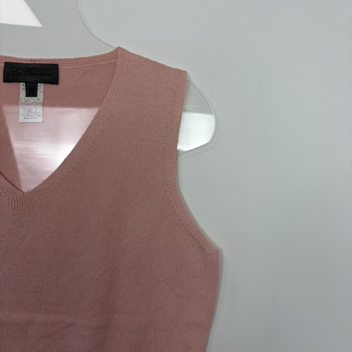 Les copains 르코팽 니트 베스트 조끼 슬리브리스 민소매 티셔츠 상품이미지4