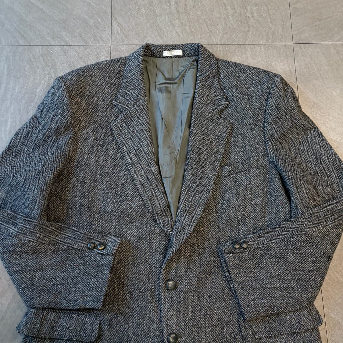 빈티지 해리스트위드  울 자켓 상품이미지3