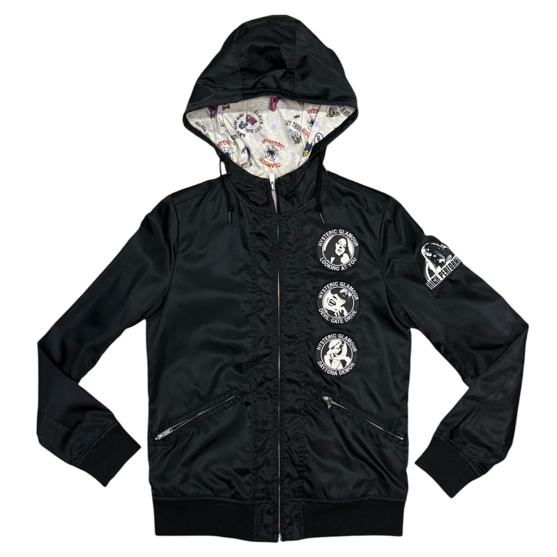 히스테릭 글래머 아카이브 아이코닉 히스걸 패치 후드 집업 자켓 상품이미지1