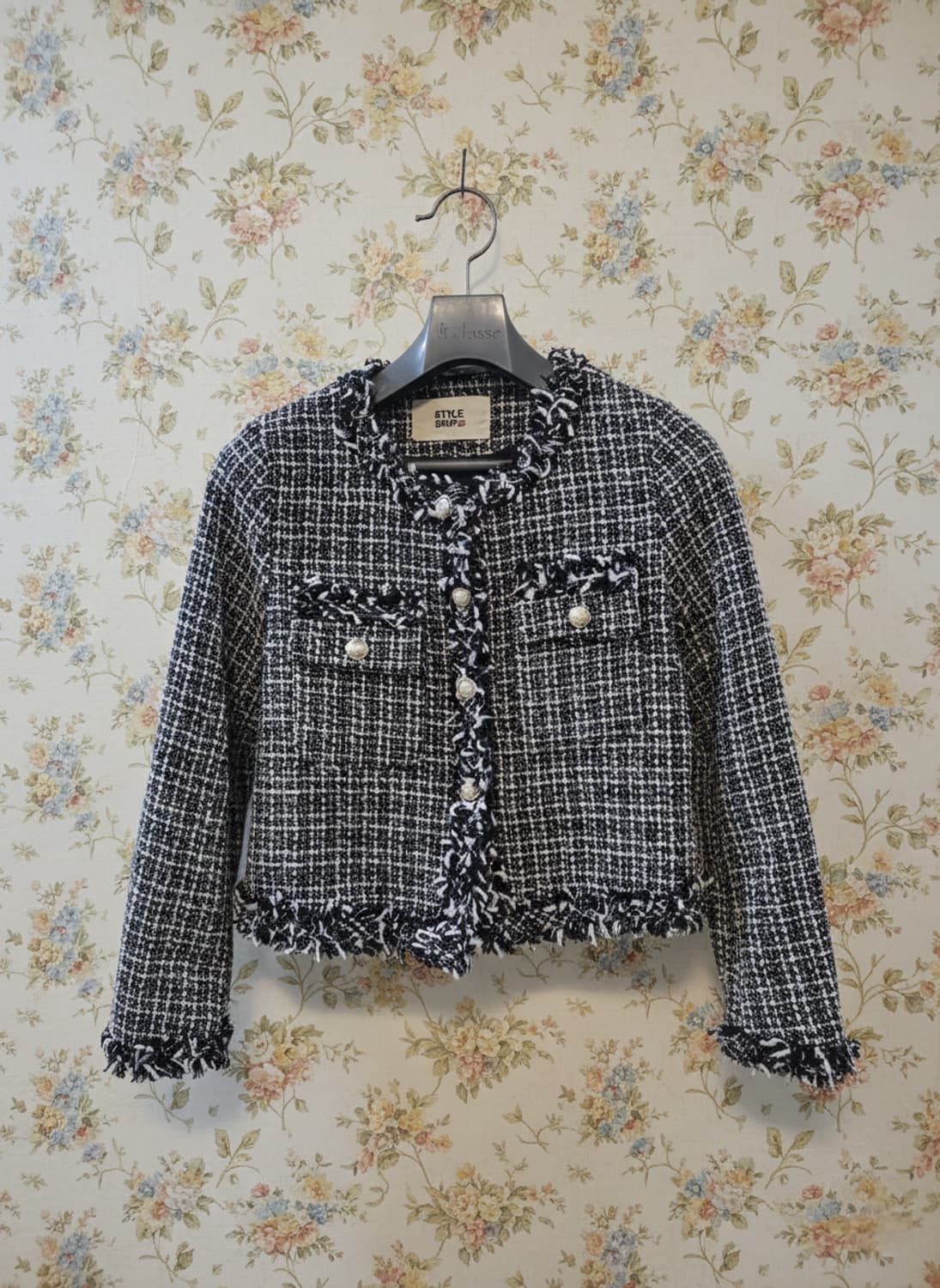 트위드 자켓 블랙 앤 화이트 55 상품이미지1