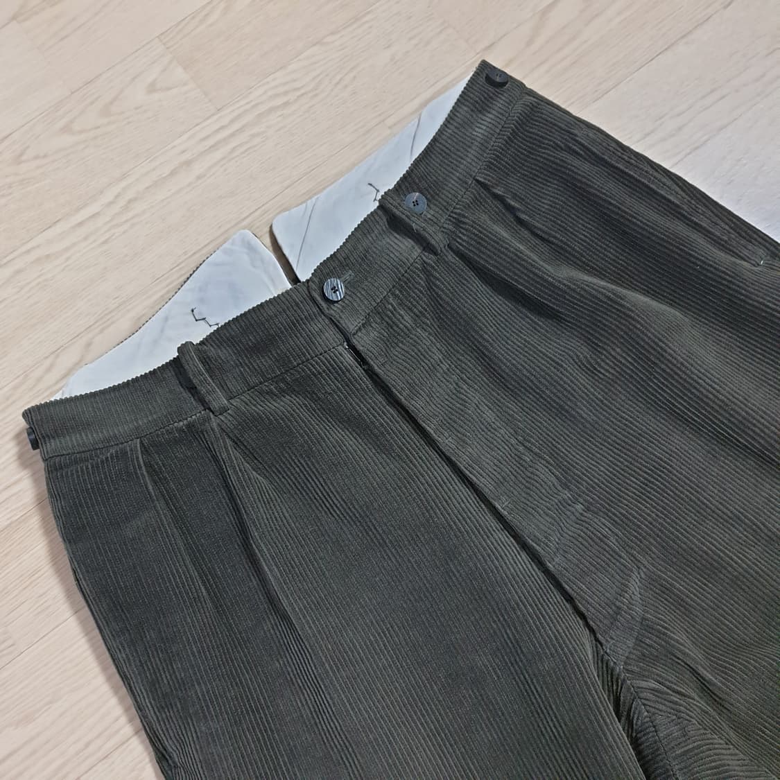 [M] 도큐먼트 코듀로이 50's 밀리터리 트라우저 카키 document 상품이미지6