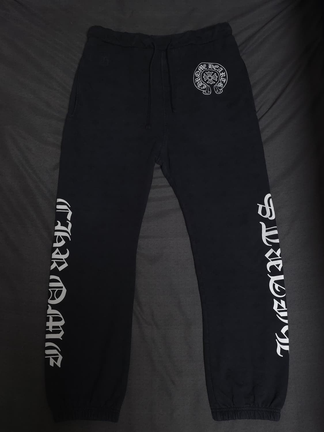 [S] 크롬하츠 올오버 모노그램 홀스슈 스웻팬츠 블랙 상품이미지2