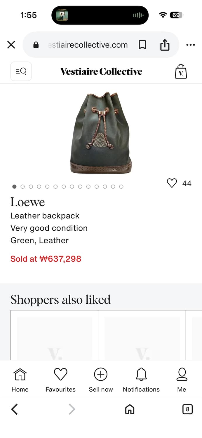 로에베 원숄더 버킷백  상품이미지5