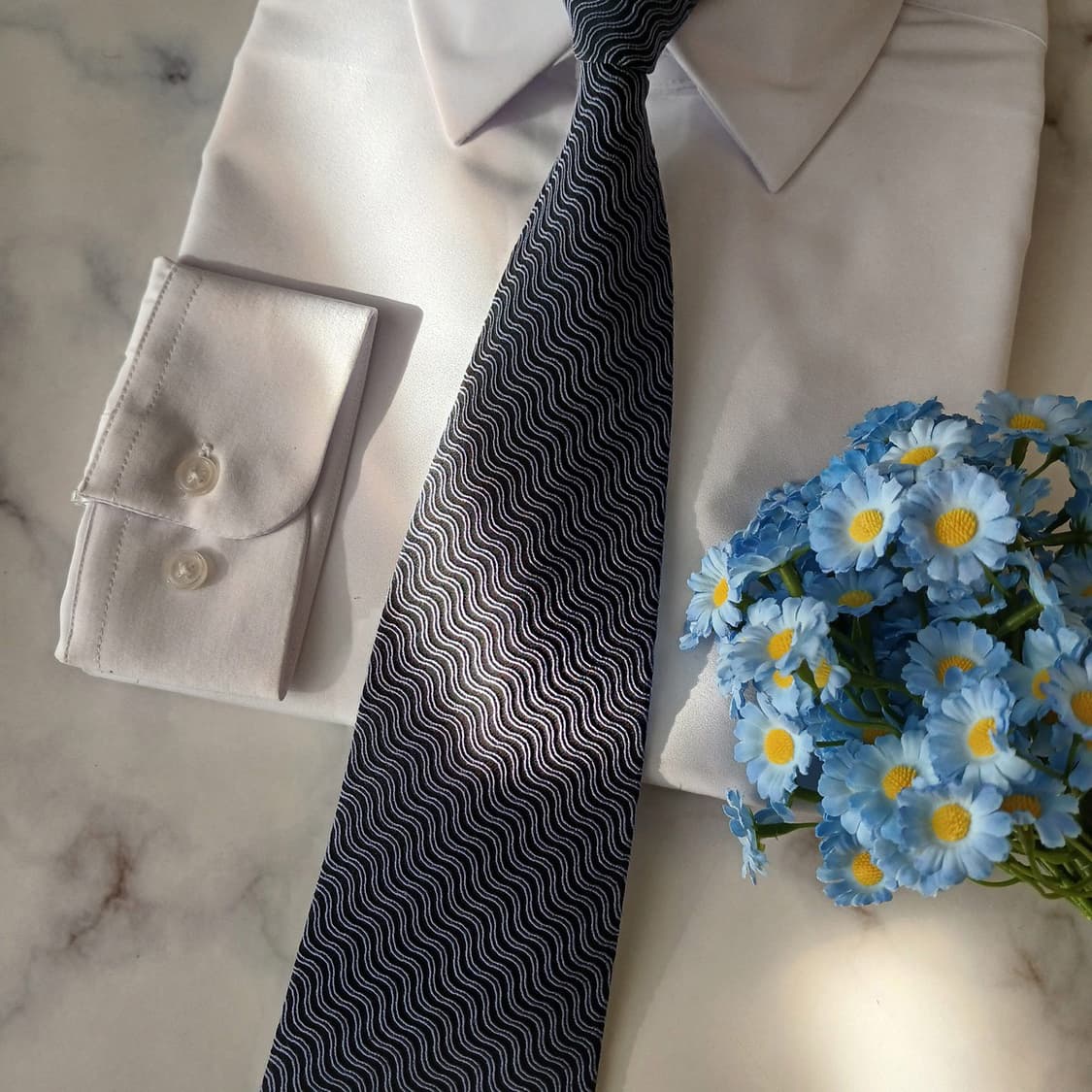 샤를 주르당 실크 웨이브 자카드 넥타이 9.1cm A등급 A19225
 상품이미지1