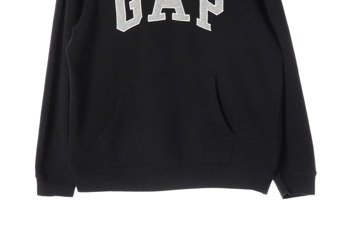 GAP 빅 로고 블랙 기모 후드티 L 상품이미지4