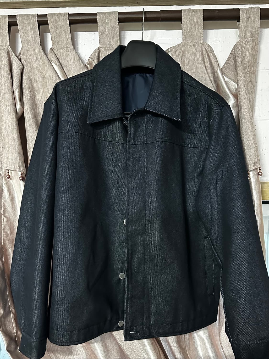 웨스트 그랜드 블러바드 히든버튼 트러커 자켓 상품이미지1