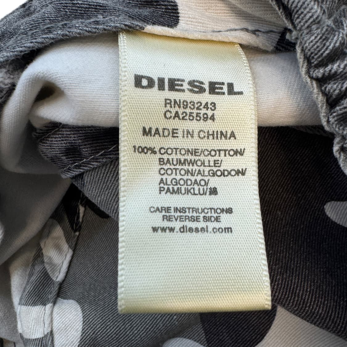 디젤 Y2K 헌팅 카모 볼캡 상품이미지4