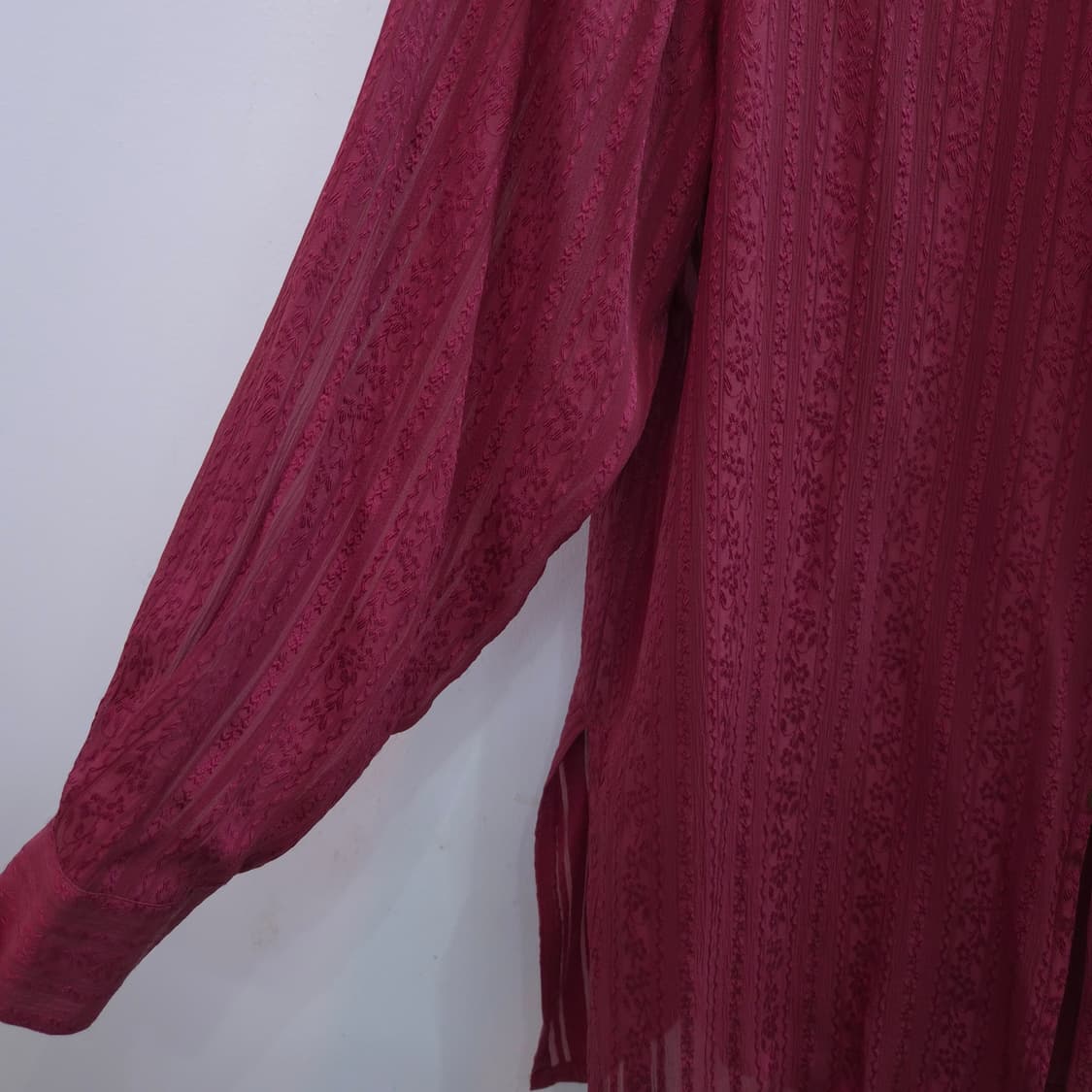 Jasmine SILK 버건디 블라우스 상품이미지6