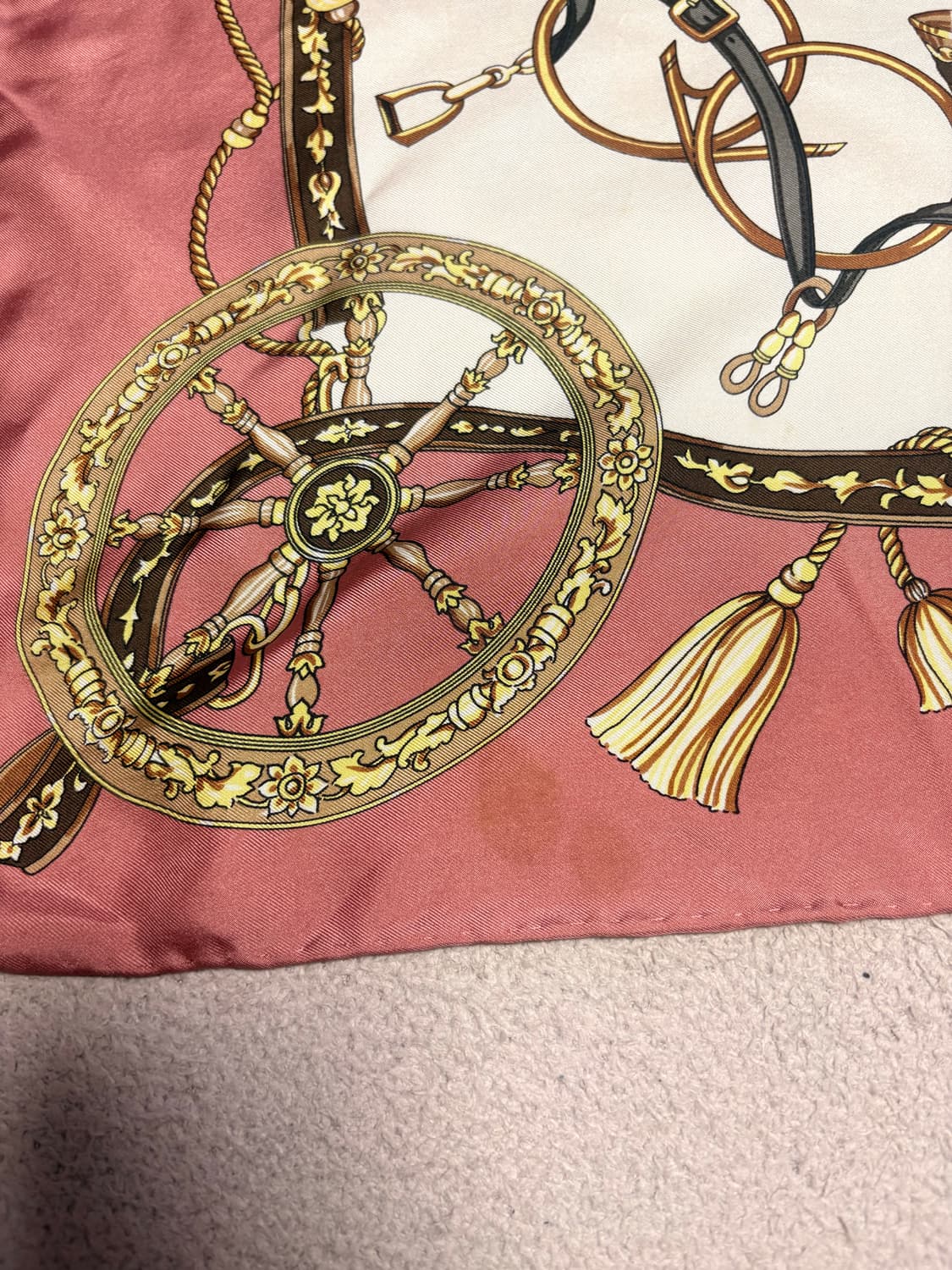 Felix Bühler 펠릭스 뷰흘러 빈티지 실크 스카프 상품이미지4